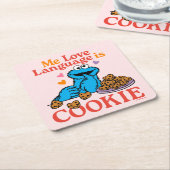 クッキーモンスター | バレンタインデー引用文 スクエアペーパーコースター (アングル)