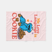 クッキーモンスター | バレンタインデー引用文 フリースブランケット (正面(横))