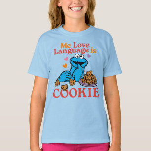 クッキーモンスター バレンタインデー引用文 Tシャツ