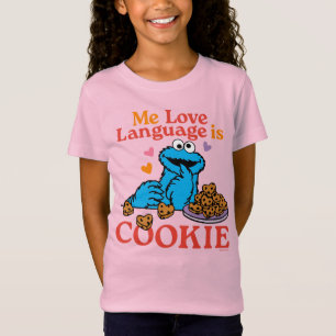 クッキーモンスター バレンタインデー引用文 Tシャツ