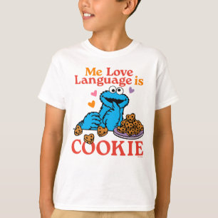 クッキーモンスター バレンタインデー引用文 Tシャツ