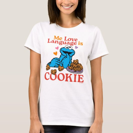 クッキーモンスター | バレンタインデー引用文 Tシャツ (正面)