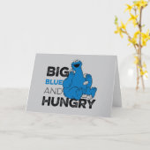 クッキーモンスター |ビッグブルー&空腹 カード (黄色い花)