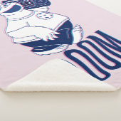 クッキーモンスター |ブームボックスで押し寄せる| シェルパブランケット (3/4)