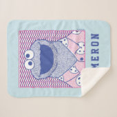 クッキーモンスター |ボタンダウンCookieシャツ シェルパブランケット (正面(横))