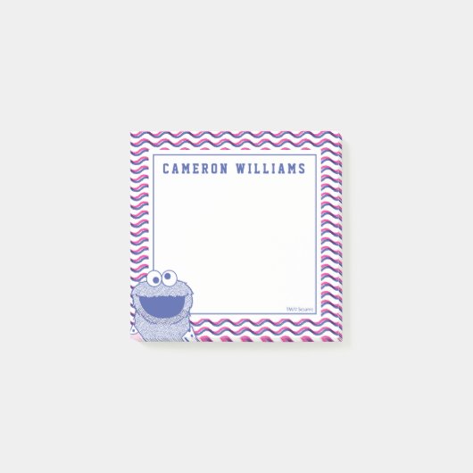 クッキーモンスター |ボタンダウンCookieシャツ ポストイット (正面)