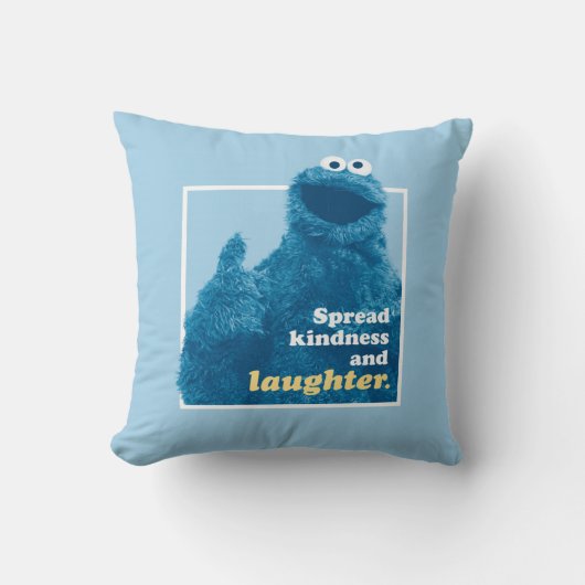 クッキーモンスター |優しさと笑いを広げる クッション (正面)