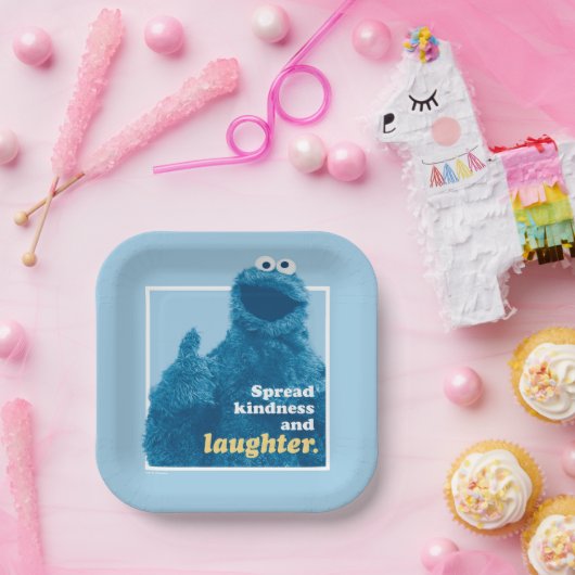 クッキーモンスター |優しさと笑いを広げる ペーパープレート (パーティー)