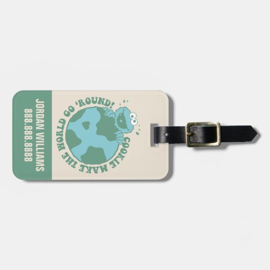 クッキーモンスター |名前の追加 ラゲッジタグ (正面横)