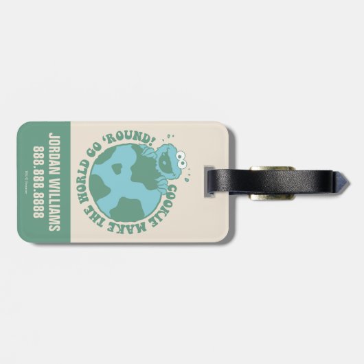 クッキーモンスター |名前の追加 ラゲッジタグ (裏面横)