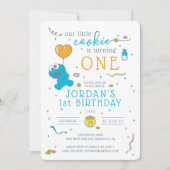 クッキーモンスター |小さなクッキーが1つ変わりつつある 招待状 (正面)