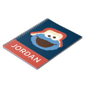 クッキーモンスター 森のフェイス|名前を追加 ノートブック (左側)