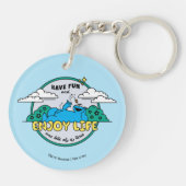 クッキーモンスター 楽しむ| Life One Bite at A Time キーホルダー (裏面)