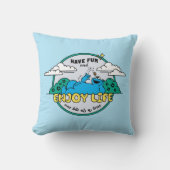 クッキーモンスター 楽しむ| Life One Bite at A Time クッション (正面)