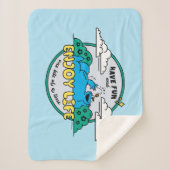 クッキーモンスター 楽しむ| Life One Bite at A Time シェルパブランケット (正面)