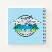 クッキーモンスター 楽しむ| Life One Bite at A Time ノートブック (裏面)