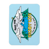 クッキーモンスター 楽しむ| Life One Bite at A Time マグネット (縦)