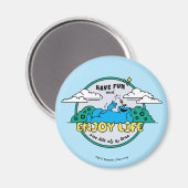 クッキーモンスター 楽しむ| Life One Bite at A Time マグネット (正面/裏面)