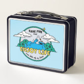 クッキーモンスター 楽しむ| Life One Bite at A Time メタルランチボックス (正面)