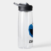 クッキーモンスター |水彩の傾向 |名前の追加 ウォーターボトル (右面)