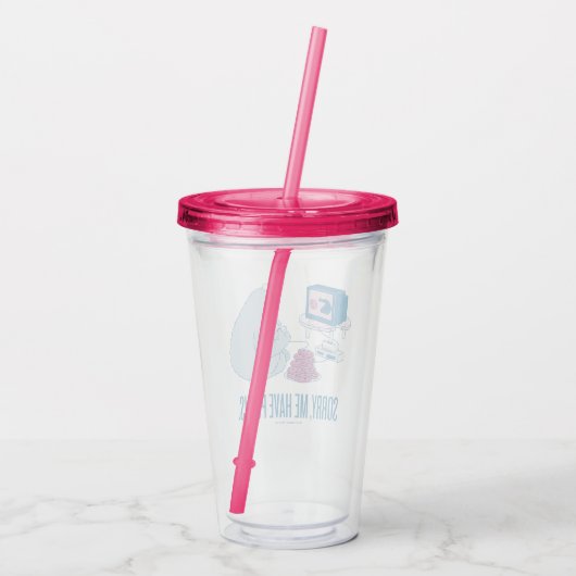 クッキーモンスター |申し訳ございません。予定があります アクリルタンブラー (裏面)