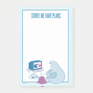 クッキーモンスター  申し訳ございません。予定があります ポストイット