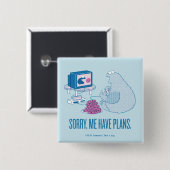 クッキーモンスター |申し訳ございません。予定があります 缶バッジ (正面&裏面)
