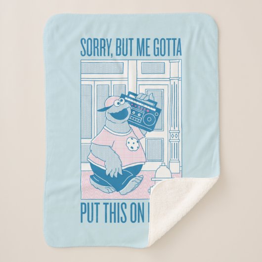 クッキーモンスター |申し訳なく存じますが、私は シェルパブランケット (正面)