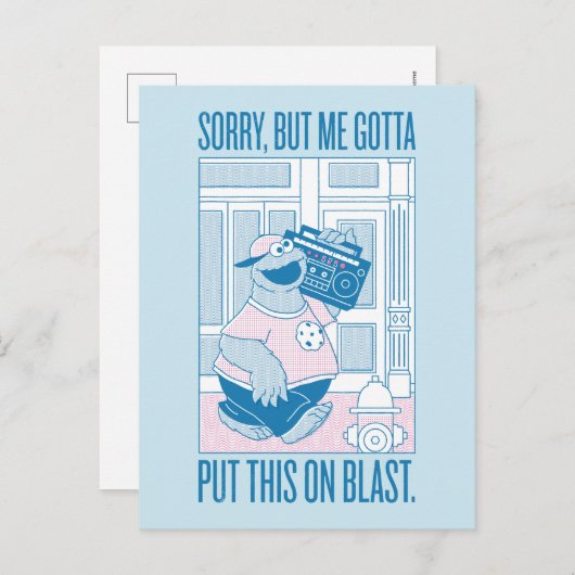 クッキーモンスター |申し訳なく存じますが、私は ポストカード (正面/裏面)