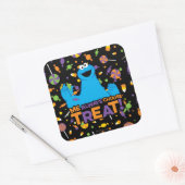 クッキーモンスター-私は御馳走を常に選びます スクエアシール (封筒)