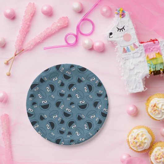 クッキーモンスター |自分の空きパターン ペーパープレート (パーティー)