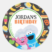 クッキーモンスター 黒板フードトラック ステッカー (正面)