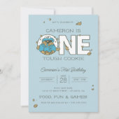 クッキーモンスター | 1つのタフなCookie誕生日 招待状 (正面)