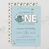 クッキーモンスター | 1つのタフなCookie誕生日 招待状 (正面/裏面)