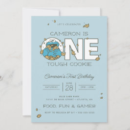クッキーモンスター | 1つのタフなCookie誕生日 招待状