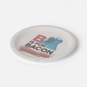 クッキーモンスター | BはBacon用 ペーパープレート (アングル)