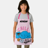 クッキーモンスター | Chill Bon Ageeting |名前の追加 エプロン (インサイチュ)