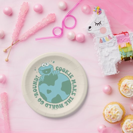 クッキーモンスター | Cookieにより世界を丸める ペーパープレート (パーティー)