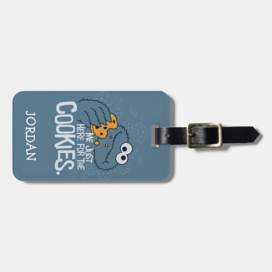 クッキーモンスター | Cookieのためにここに ラゲッジタグ (正面横)