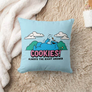 クッキーモンスター Cookieは常に正しい答え クッション