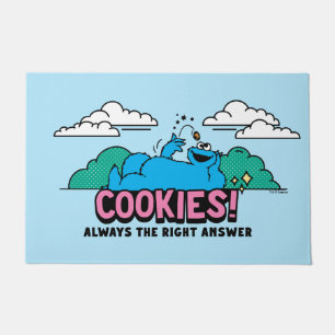 クッキーモンスター Cookieは常に正しい答え ドアマット