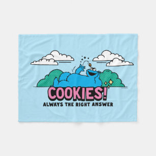 クッキーモンスター Cookieは常に正しい答え フリースブランケット