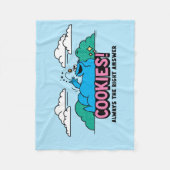 クッキーモンスター | Cookieは常に正しい答え フリースブランケット (正面)