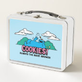 クッキーモンスター | Cookieは常に正しい答え メタルランチボックス (正面)