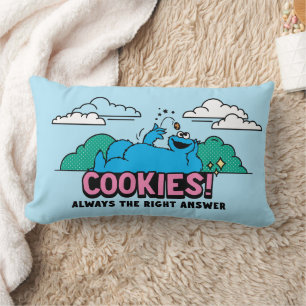 クッキーモンスター Cookieは常に正しい答え ランバークッション
