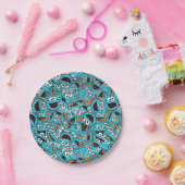 クッキーモンスター | NOM NOMパターン ペーパープレート (パーティー)