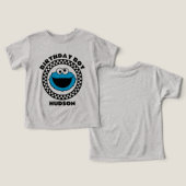 クッキーモンスタ市松模様にー誕生日ボーイ (デザイン正面&裏面)