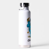 クッキーモンスタ熱狂するーCookie |名前の追加 ウォーターボトル (右面)