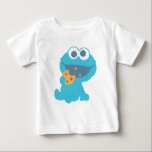 クッキーモン食べスターのクッキー ベビーTシャツ<br><div class="desc">Cookie Monster.        © 2014 Gosama Workshop食べ.www.sesamestreet.org</div>