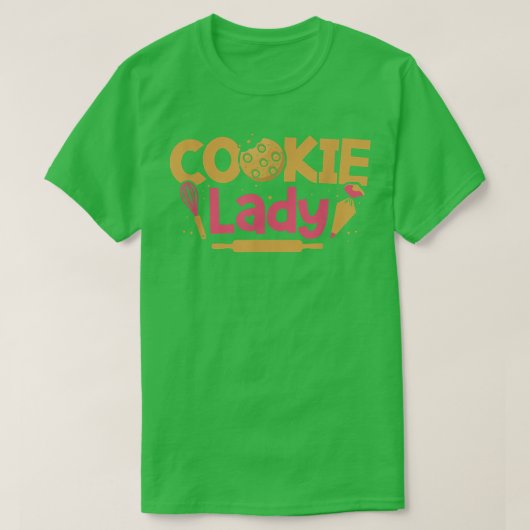 クッキーレディベーキングパティシリーラバーベーカー Tシャツ (デザイン正面)